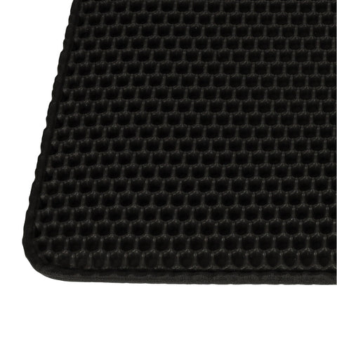 Covoras impermeabil pentru litiera pisici, dimensiune 40 x 60 cm, dublu strat, culoare Neagra6