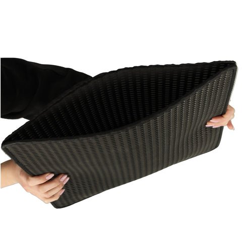 Covoras impermeabil pentru litiera pisici, dimensiune 40 x 60 cm, dublu strat, culoare Neagra9