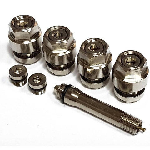 Set 4 Valve Ascunse cromate, cu dispozitiv de umflare - TrendyZ