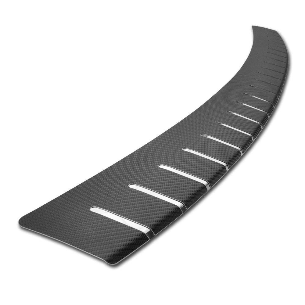 Folie protectie portbagaj in doua straturi, Crom si Carbon 3D Negru 83 x 7,5cm - TrendyZ