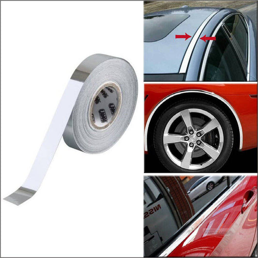 Rola folie crom pentru colantare bandouri sau ornamente auto 150 x 3cm - TrendyZ