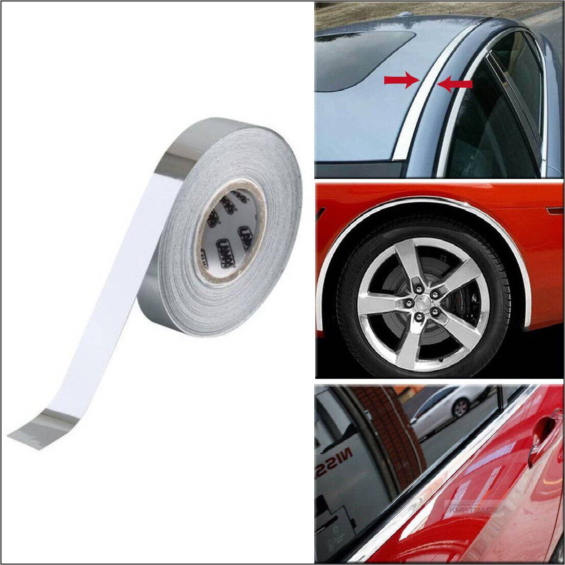 Rola folie crom pentru colantare bandouri sau ornamente auto 150 x 3cm - TrendyZ