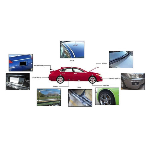 Rola folie crom pentru colantare bandouri sau ornamente auto 150 x 3cm - TrendyZ