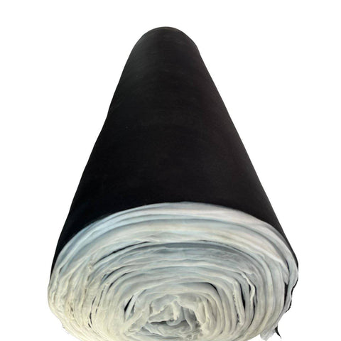 Material pentru reconditionare plafon auto, material textil cu spate buretat, culoare Neagra, dimensiune 2m x 1,50m - TrendyZ