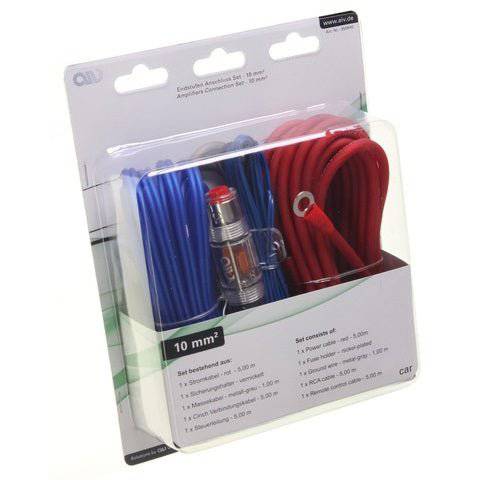 Kit cabluri pentru instalare amplificator auto, grosime 10mm² - TrendyZ
