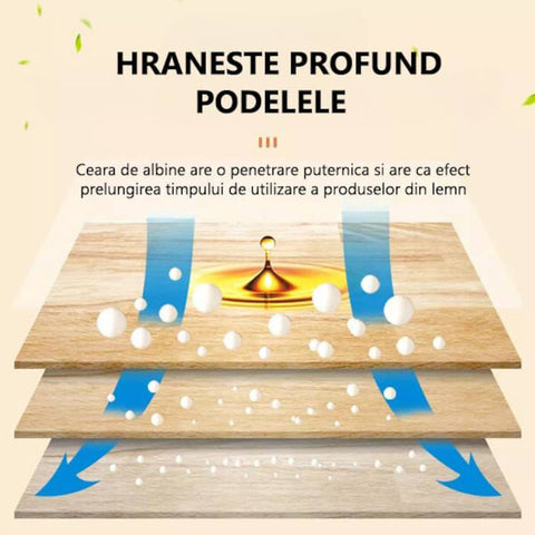 Ceara de albine pentru lustruirea mobilei si a podelelor din lemn, 80 g - TrendyZ