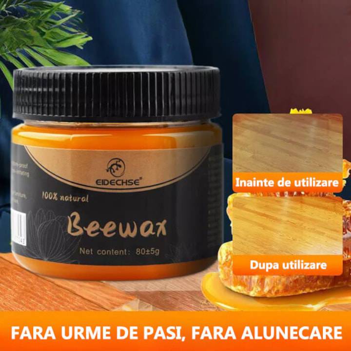 Ceara de albine pentru lustruirea mobilei si a podelelor din lemn, 80 g - TrendyZ