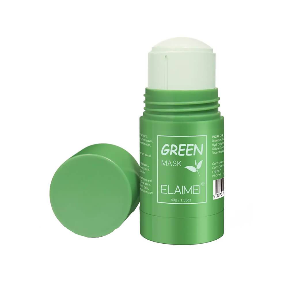 Masca faciala stick cu extract de ceai verde, anti-acnee si puncte negre, 40g - TrendyZ