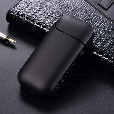 Husa Flippy pentru IQOS 2.4 Plus, Capac de Protectie, Anti Soc si Zgarieturi, Full Body, din Plastic cu Agatatoare, 11.5 x 5 x 2.3 cm, Negru - TrendyZ