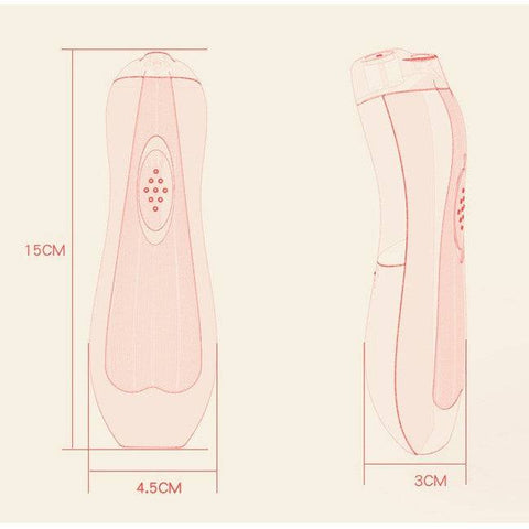 Pila Electrica Unghii pentru Bebelusi, Flippy, 6 Piese, 15 x 4.5 x 3 cm, Silentios, Albastru