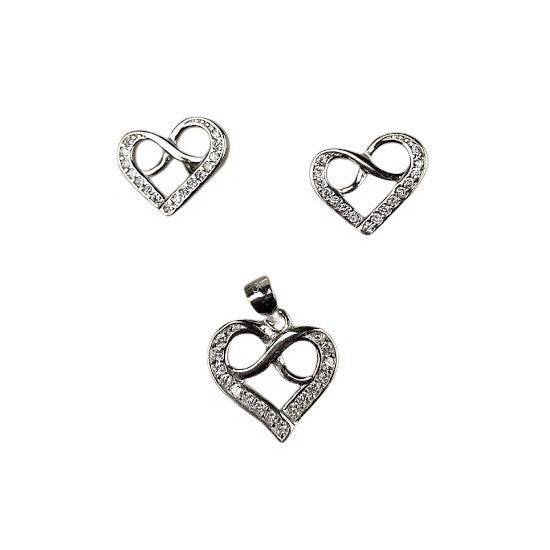 Set Argint 925 Inima cu Infinit - TrendyZ
